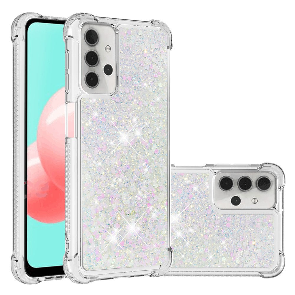 Galaxy A32 5G / M32 5G Glitzer-Hülle – Stoßfest & mit Treibsand