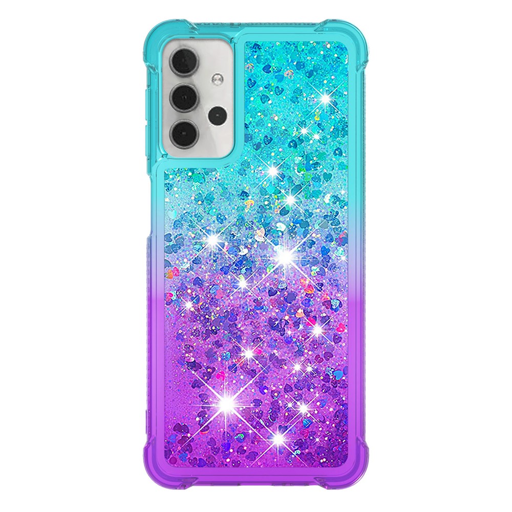Galaxy A32 5G/M32 5G Glitter-Hülle – Farbverlauf mit funkelndem Puder