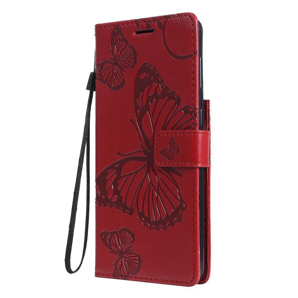 Galaxy S21 4G/5G Wallet-Hülle – Schmetterling Aufgedruckt & Mit Ständer und Riemen