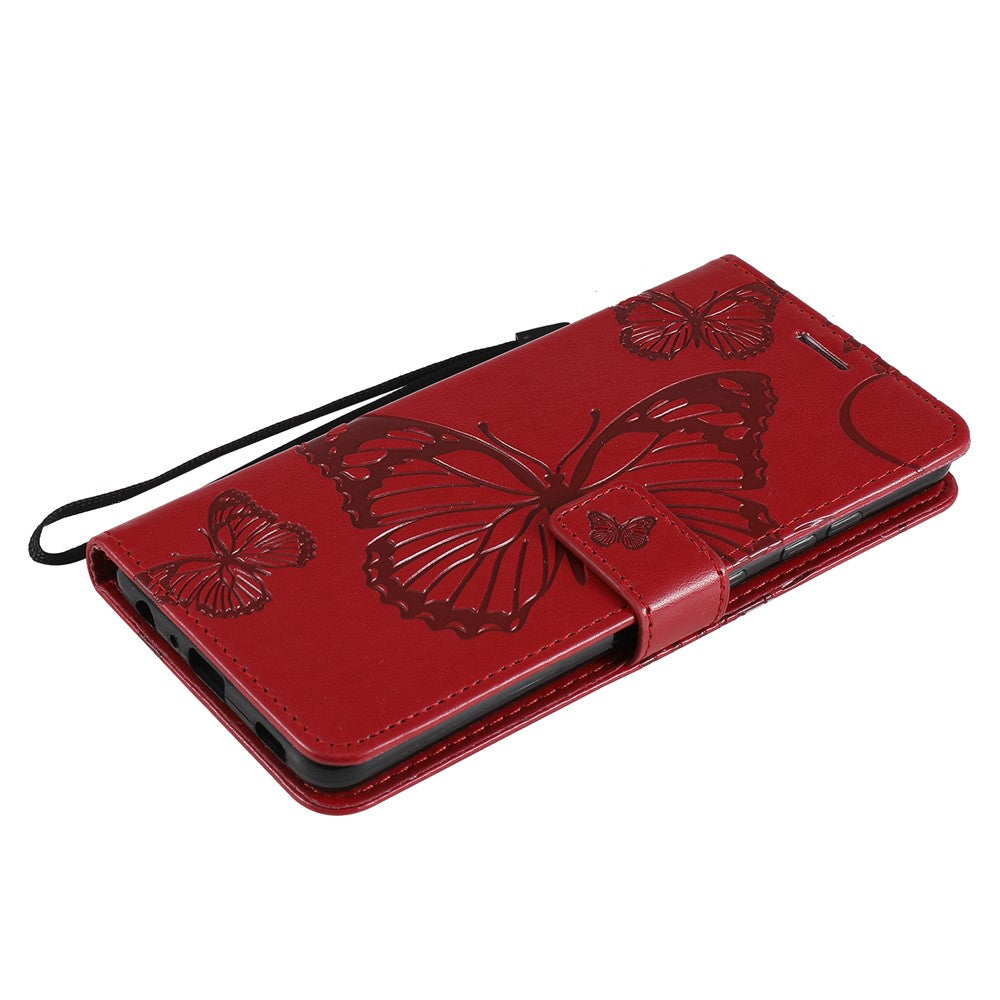 Galaxy A52 4G/5G / A52s 5G Wallet-Hülle – Schmetterling Aufgedruckt & Mit Ständer und Riemen