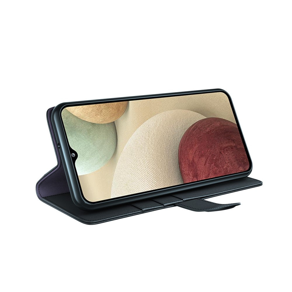 Galaxy A12 Echtleder Hülle mit Kartenfach