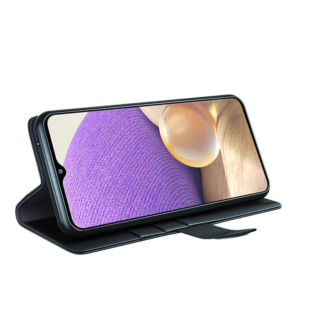 Galaxy A32 5G / M32 5G Echtleder Hülle mit Kartenfach
