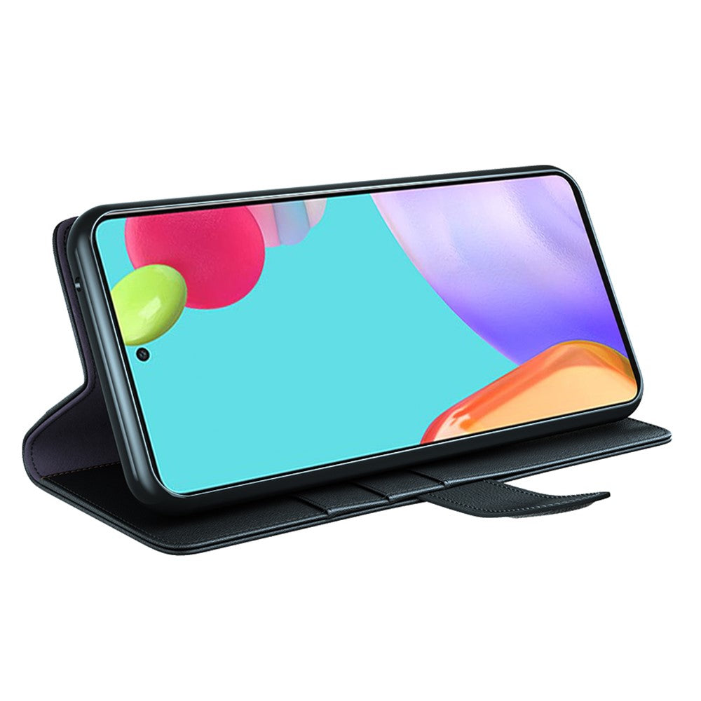 Galaxy A52 5G/4G Echtleder Hülle mit Kartenfach