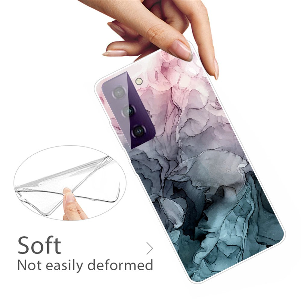 Galaxy S21 FE Stoßfeste Hülle – Mit Marmormuster