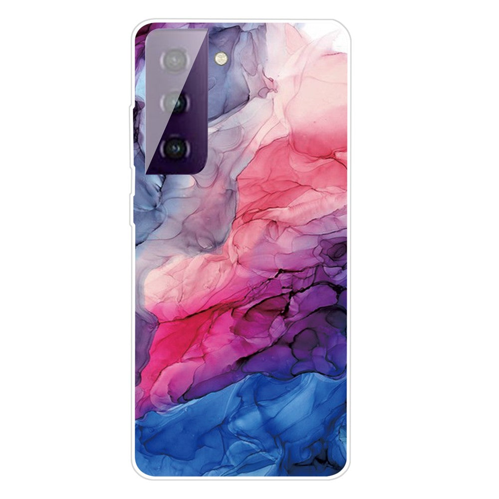Galaxy S21 FE Stoßfeste Hülle – Mit Marmormuster