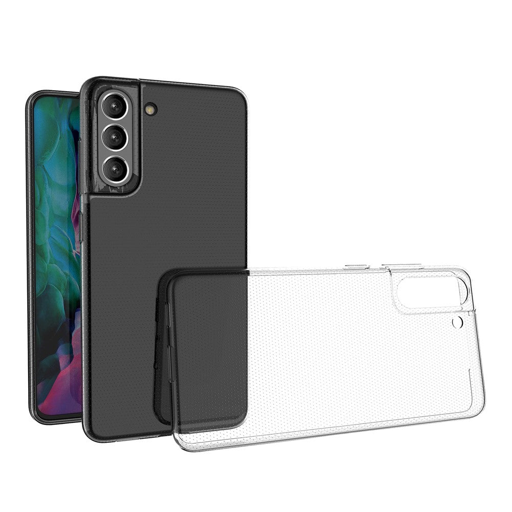 Galaxy S21 FE Transparente Hülle – Kratzfest, weich & stoßfest