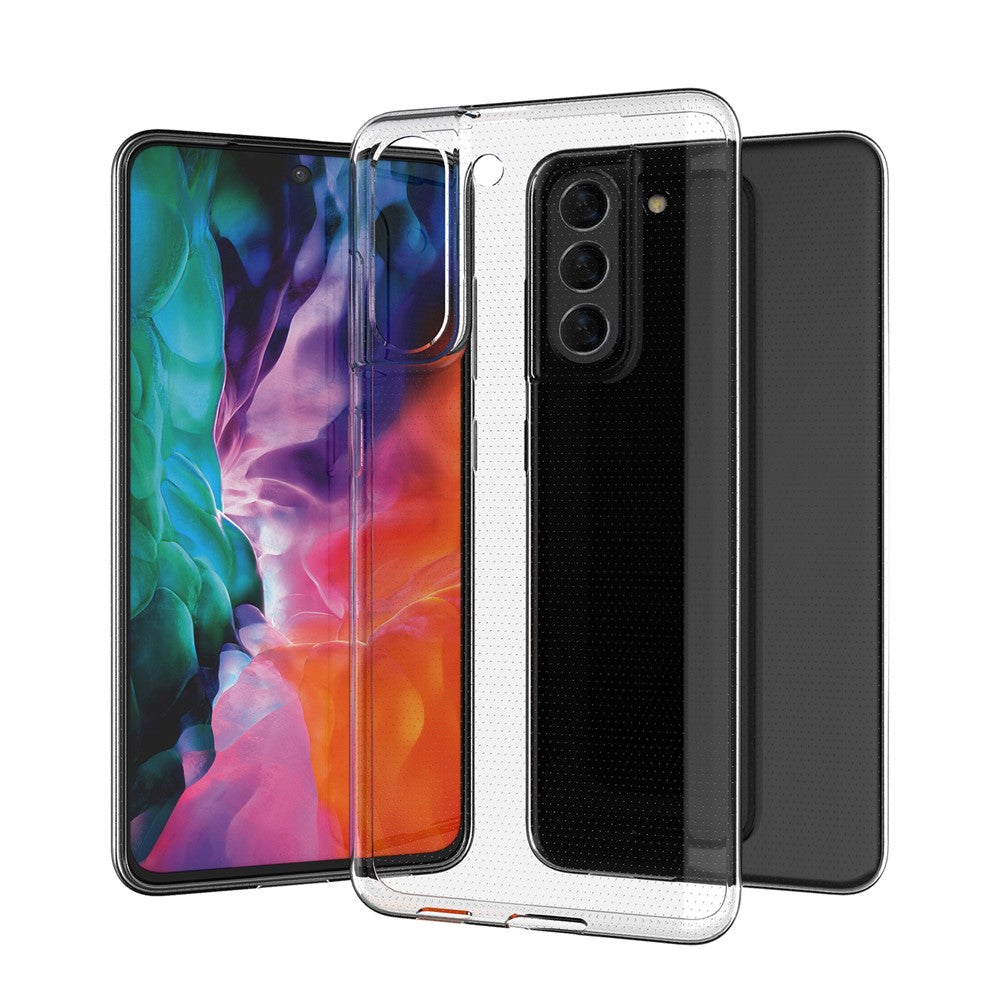 Galaxy S21 FE Transparente Hülle – Kratzfest, weich & stoßfest