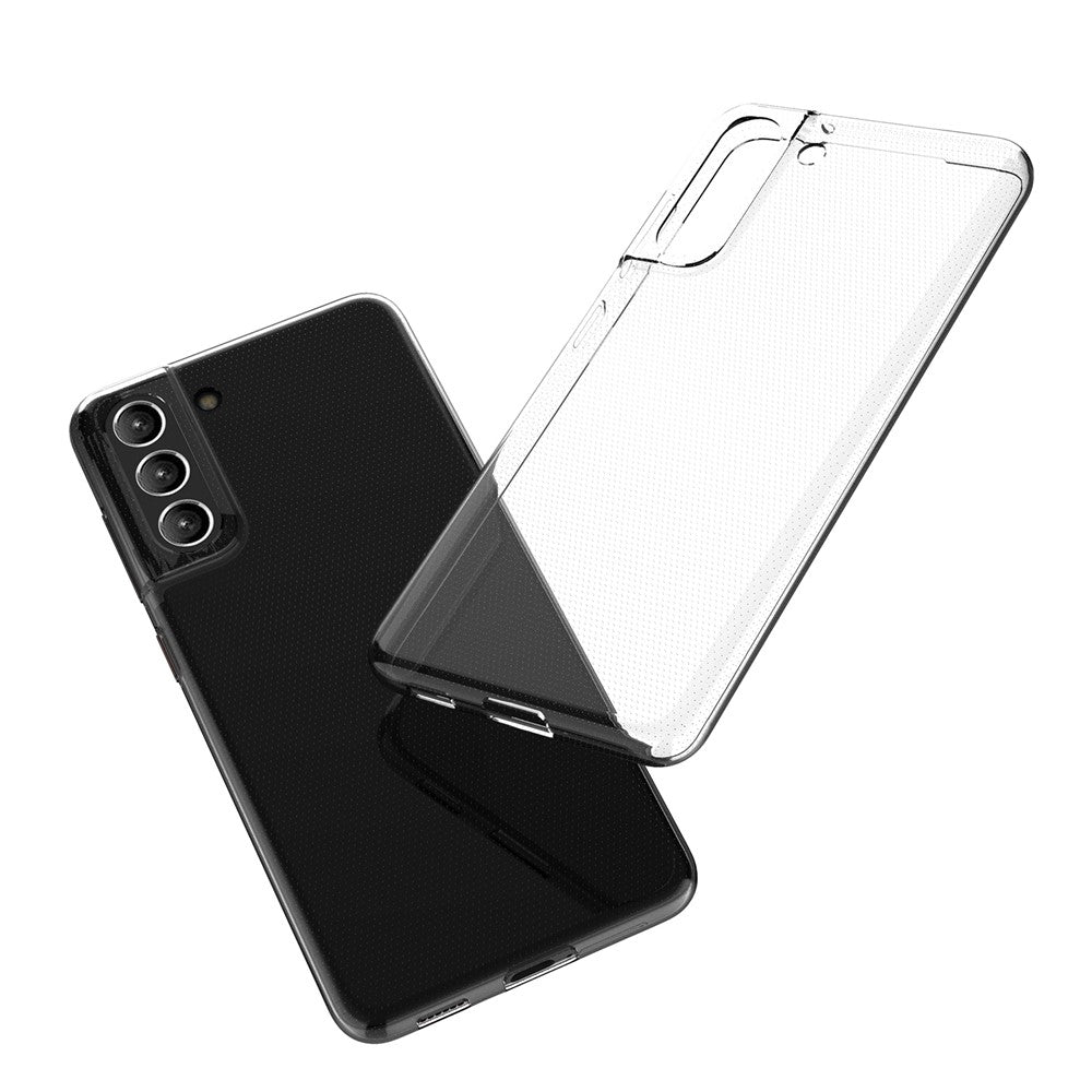 Galaxy S21 FE Transparente Hülle – Kratzfest, weich & stoßfest