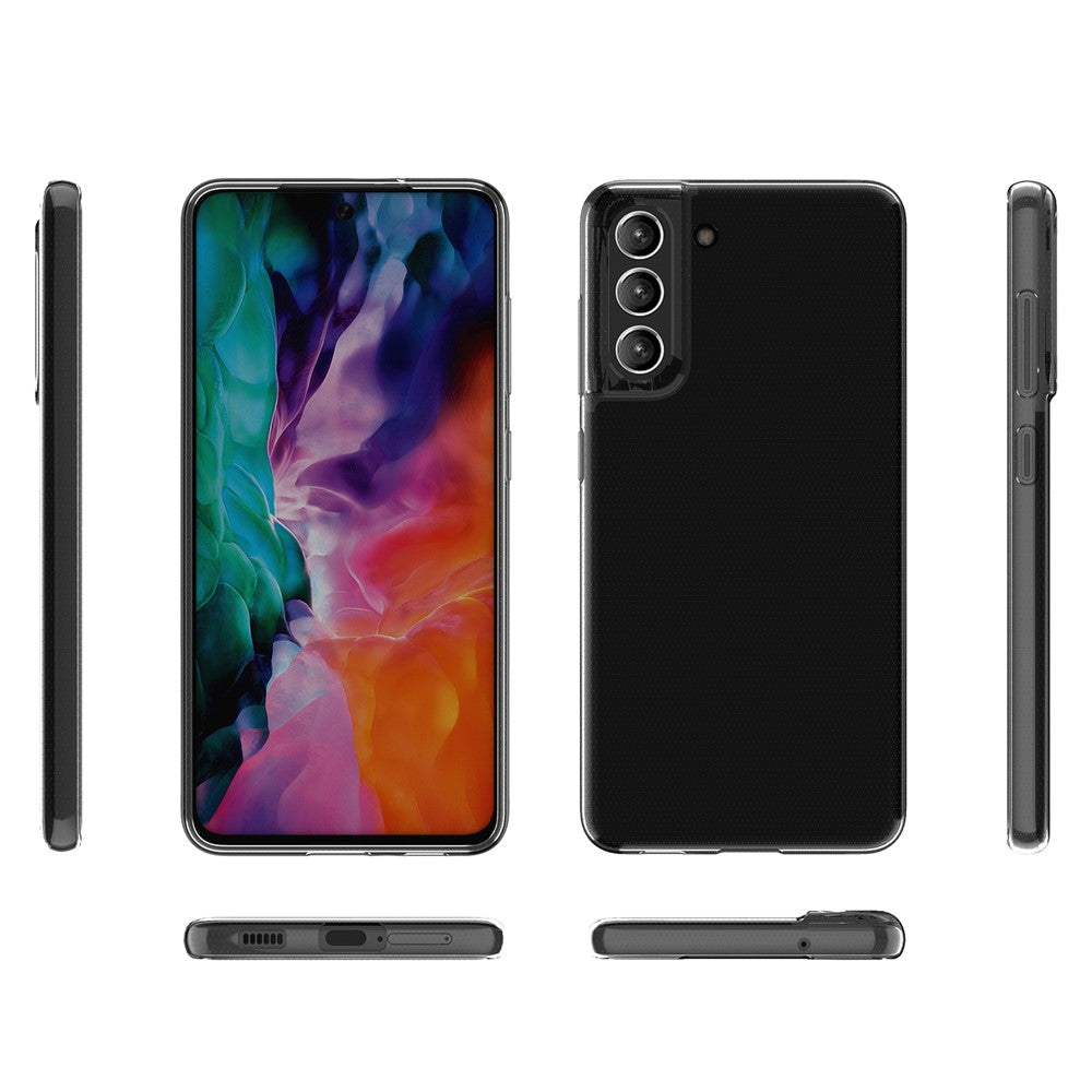 Galaxy S21 FE Transparente Hülle – Kratzfest, weich & stoßfest