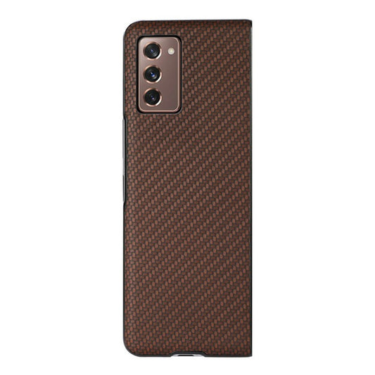 Galaxy Z Fold2 5G Lederhülle – Mit Carbonfaser-Textur