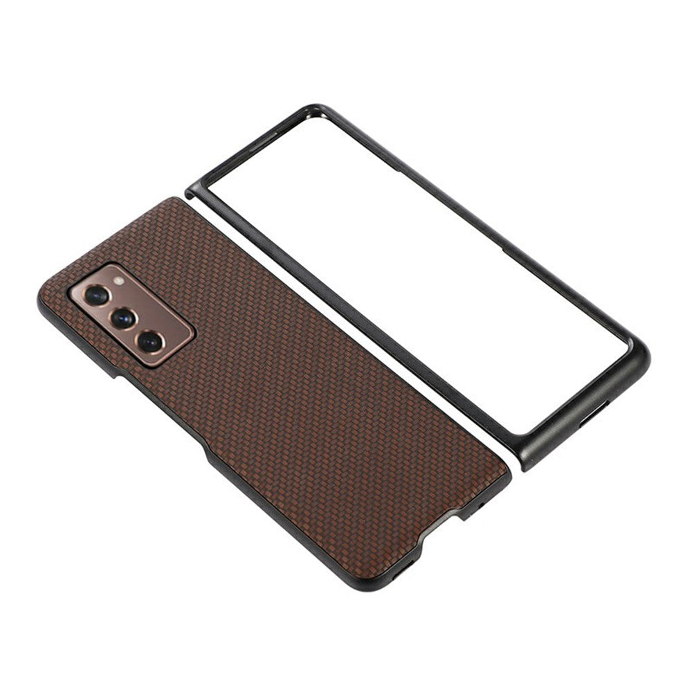 Galaxy Z Fold2 5G Lederhülle – Mit Carbonfaser-Textur