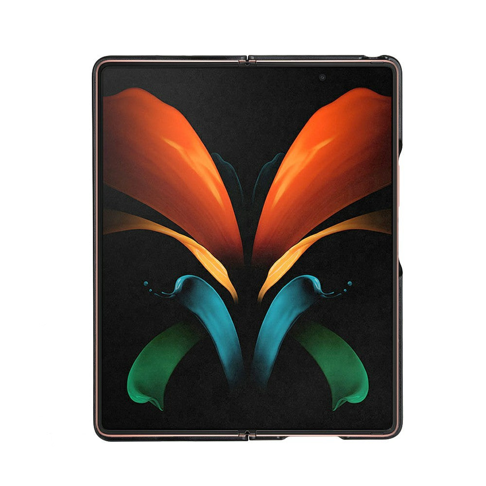 Galaxy Z Fold2 5G Lederhülle – Mit Carbonfaser-Textur
