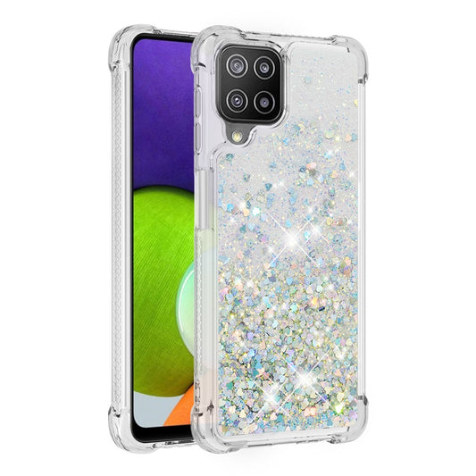 Galaxy A22 4G Glitzer-Hülle – Stoßfest & mit Treibsand