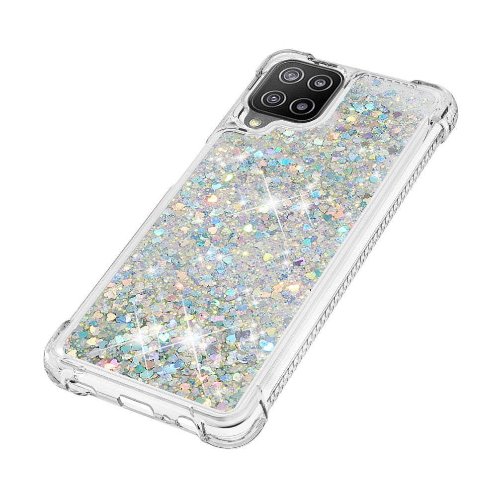 Galaxy A22 4G Glitzer-Hülle – Stoßfest & mit Treibsand