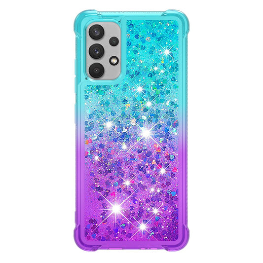 Galaxy A32 4G Glitter-Hülle – Farbverlauf mit funkelndem Puder