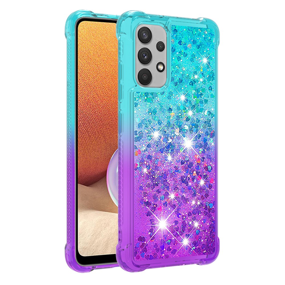 Galaxy A32 4G Glitter-Hülle – Farbverlauf mit funkelndem Puder