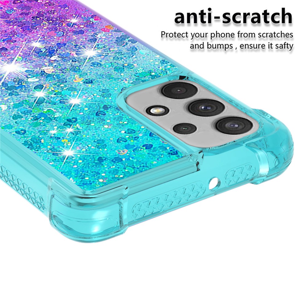 Galaxy A32 4G Glitter-Hülle – Farbverlauf mit funkelndem Puder