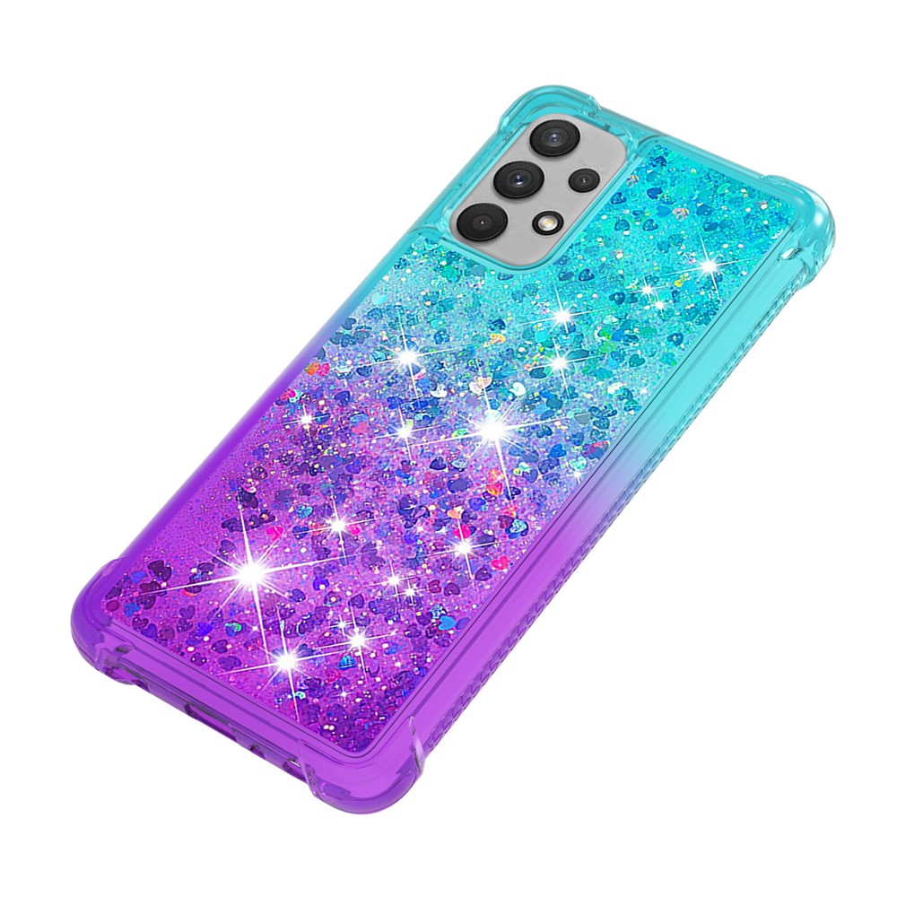 Galaxy A32 4G Glitter-Hülle – Farbverlauf mit funkelndem Puder