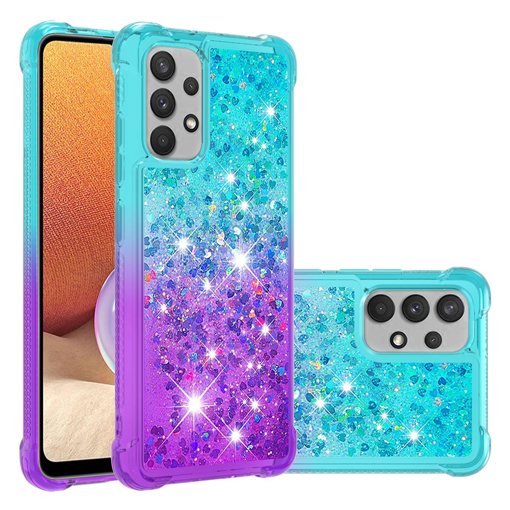 Galaxy A32 4G Glitter-Hülle – Farbverlauf mit funkelndem Puder