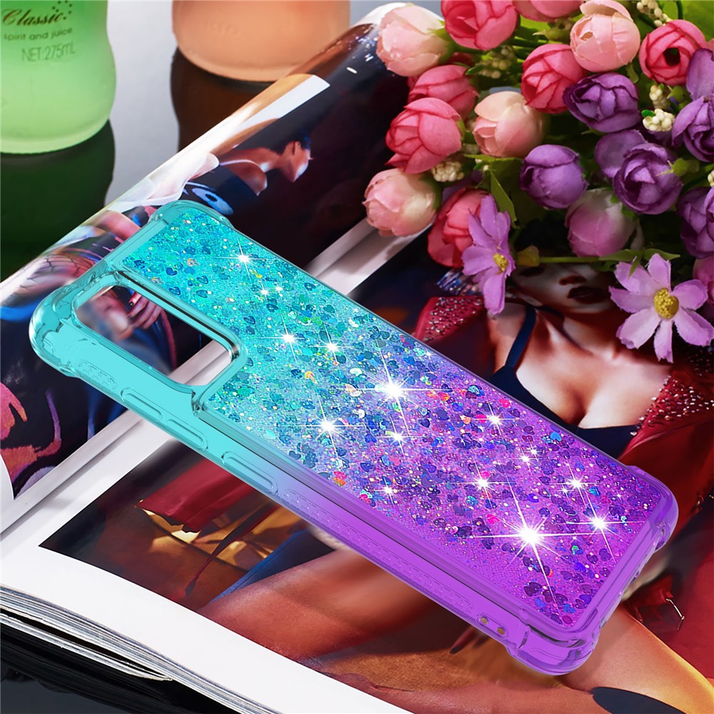 Galaxy A32 4G Glitter-Hülle – Farbverlauf mit funkelndem Puder