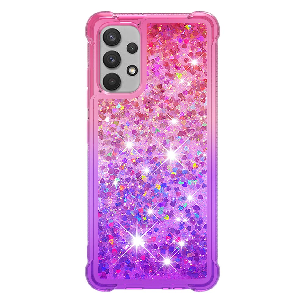 Galaxy A32 4G Glitter-Hülle – Farbverlauf mit funkelndem Puder