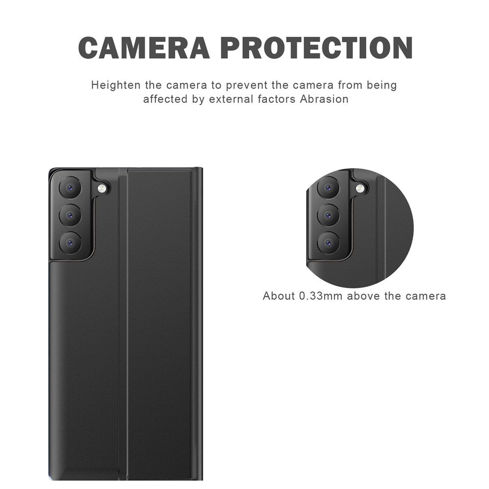 Galaxy S21 FE Elegante Hülle – Mit Magnetfunktion & Ansichtsfenster
