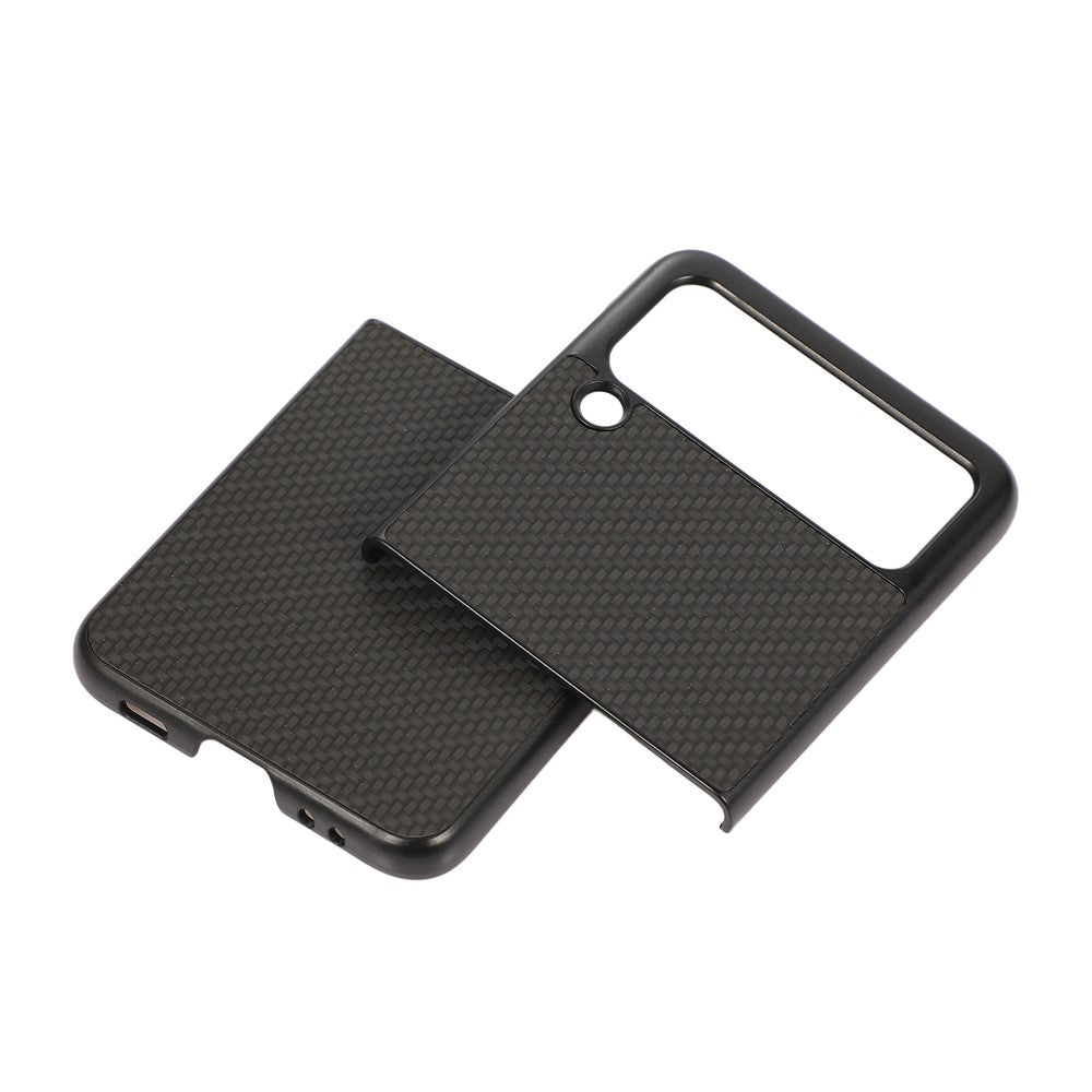 Galaxy Z Flip3 5G Lederhülle – Mit Carbonfaser-Textur