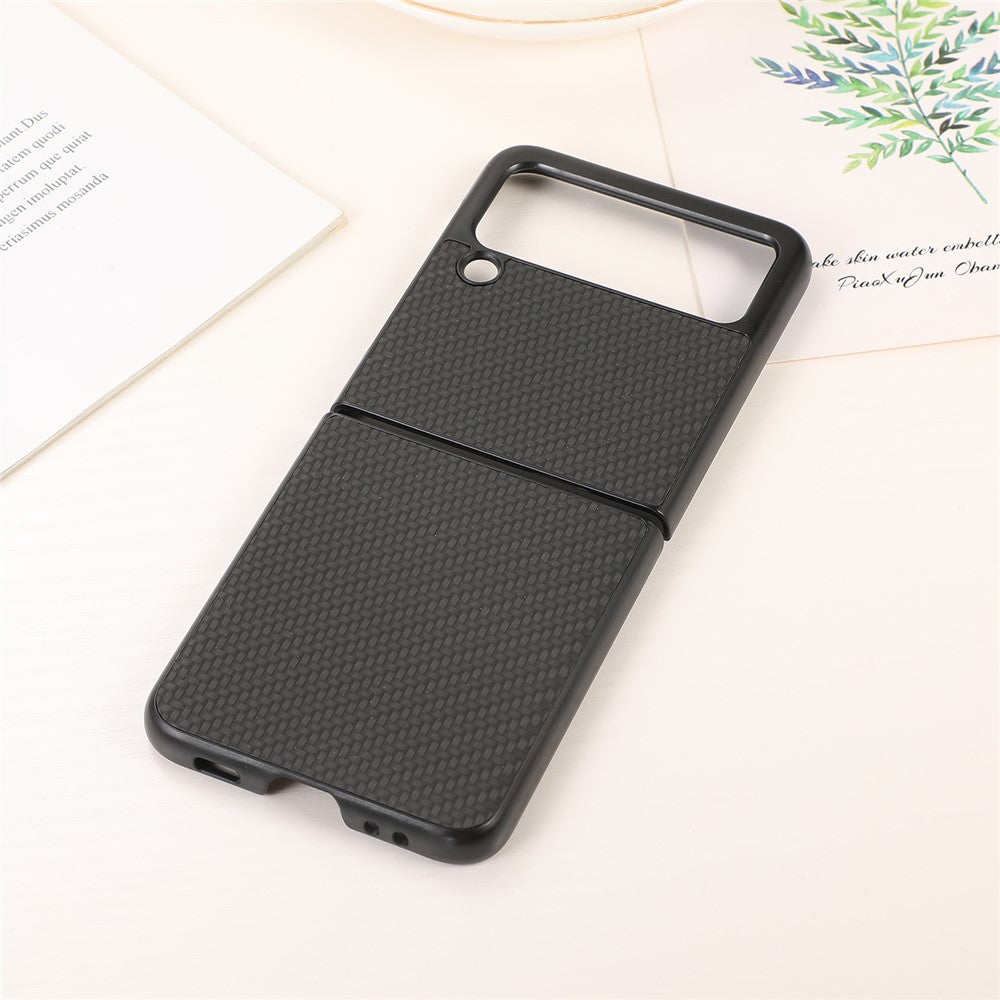 Galaxy Z Flip3 5G Lederhülle – Mit Carbonfaser-Textur