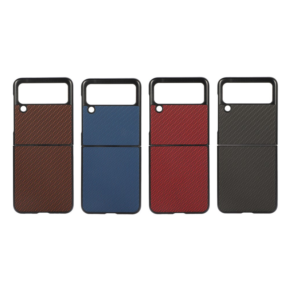 Galaxy Z Flip3 5G Lederhülle – Mit Carbonfaser-Textur