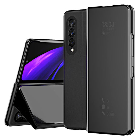Galaxy Z Fold3 5G – Handyhülle aus Kunststoff und PU-Leder, mit Ständer