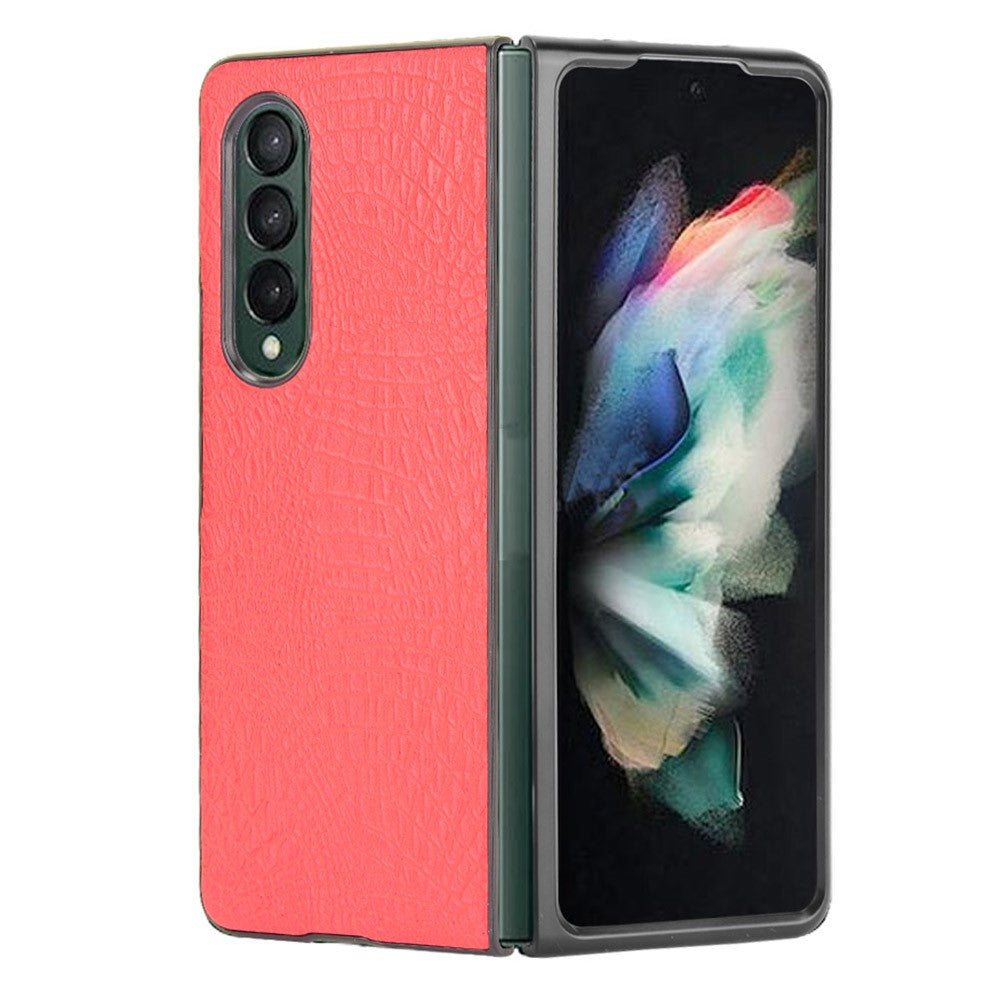 Galaxy Z Fold3 5G Schutzhülle – mit Krokodilleder PU-Beschichtun