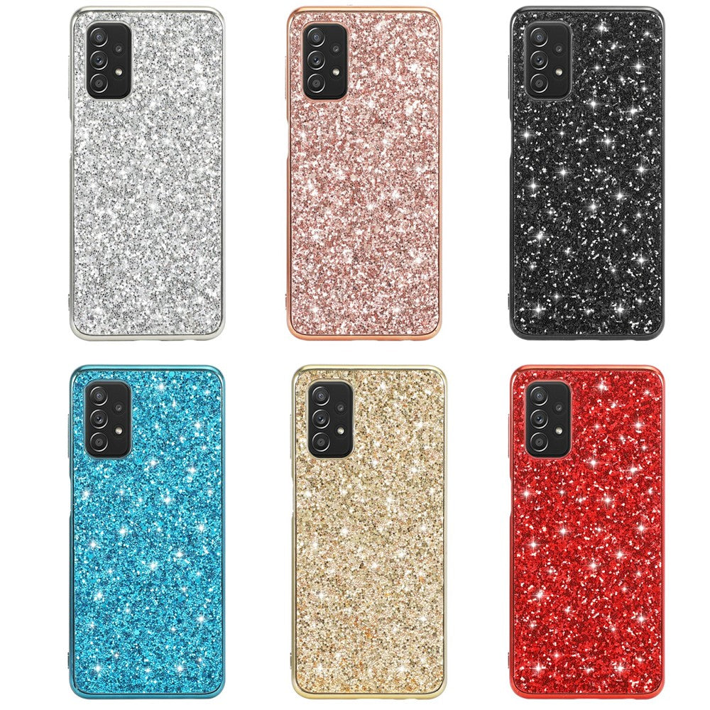 Galaxy A32 5G / M32 5G Schutzhülle – Funkelnde Glitzer-Rückseite