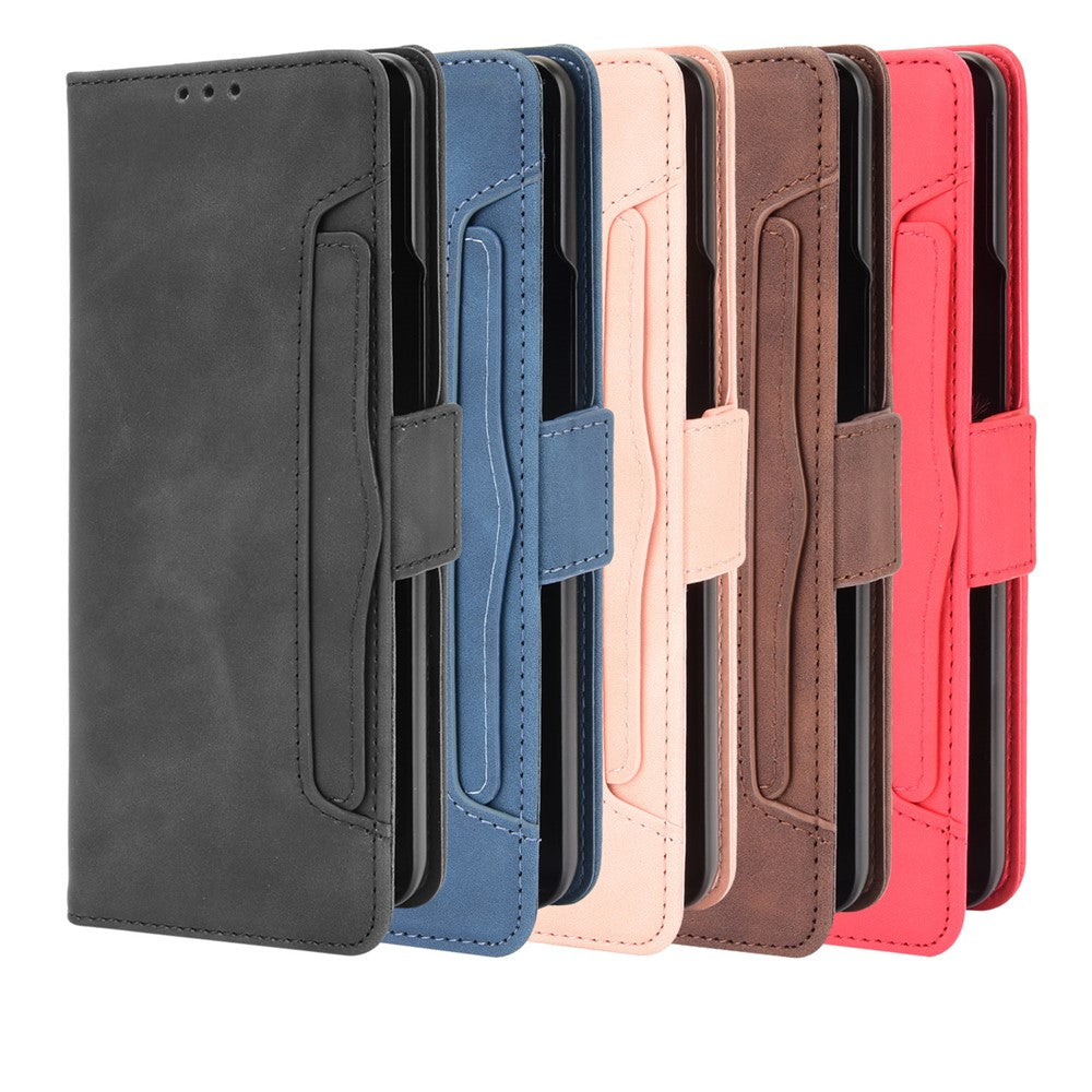 Galaxy Z Fold3 5G Multi-Slot Lederhülle – Mit Ständerfunktion und Brieftaschenfunktion