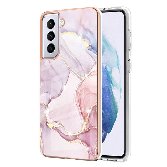 Galaxy S21 Plus 5G Schutzhülle – Mit Marmormuster 2,0 mm Galvanik-Rückseite