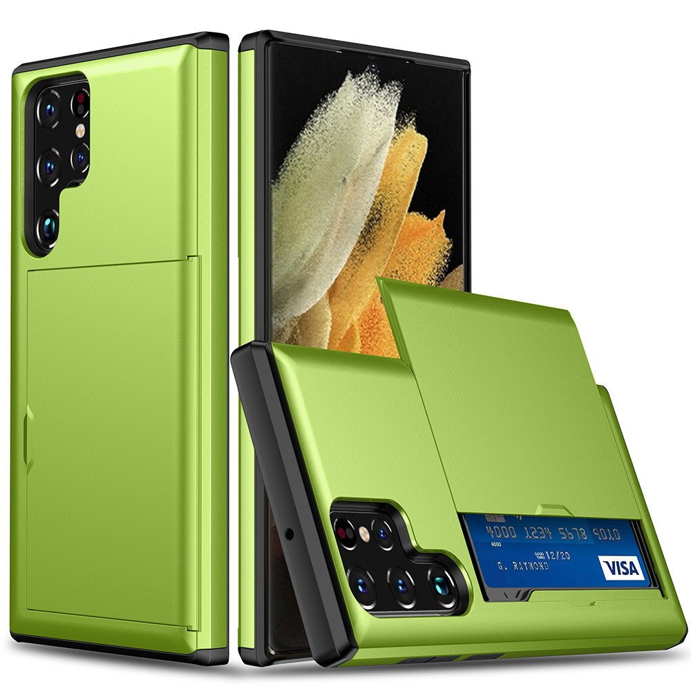 Galaxy S22 Ultra 5G Schiebekartensteckplatz-Hülle – Mit Kratzfestem Design