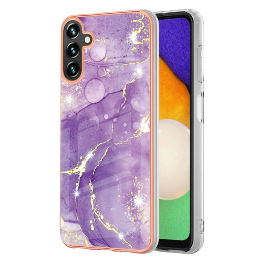 Galaxy A13 5G / A04s 4G Schutzhülle – Mit Marmormuster 2,0 mm Galvanik-Rückseite