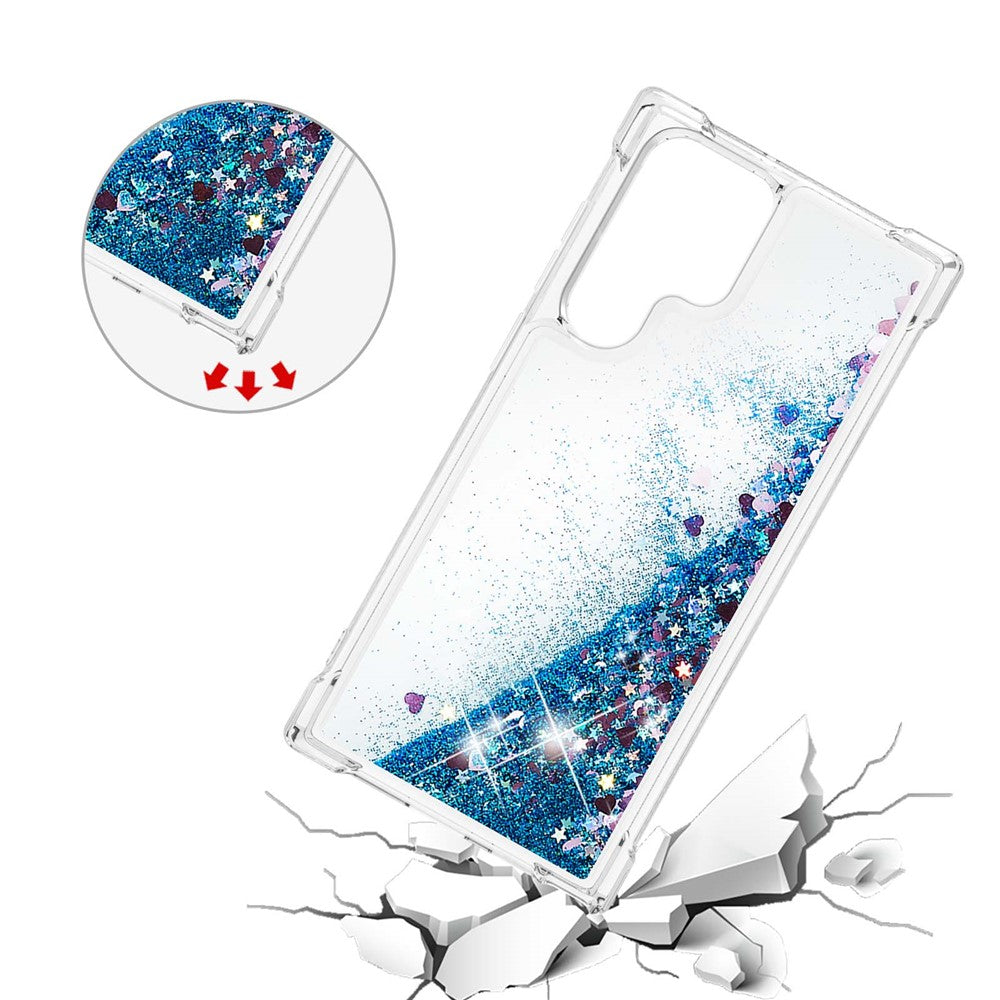Galaxy S22 Ultra 5G Glitzer-Hülle – Stoßfest & mit Treibsand