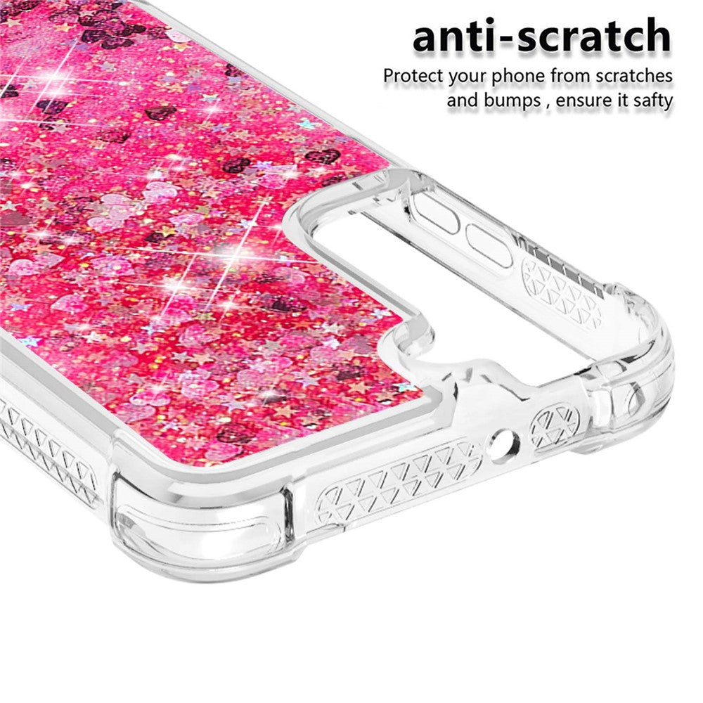Galaxy S22 5G Glitzer-Hülle – Stoßfest & mit Treibsand