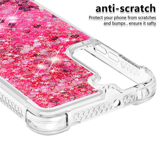 Galaxy S22 5G Glitzer-Hülle – Stoßfest & mit Treibsand