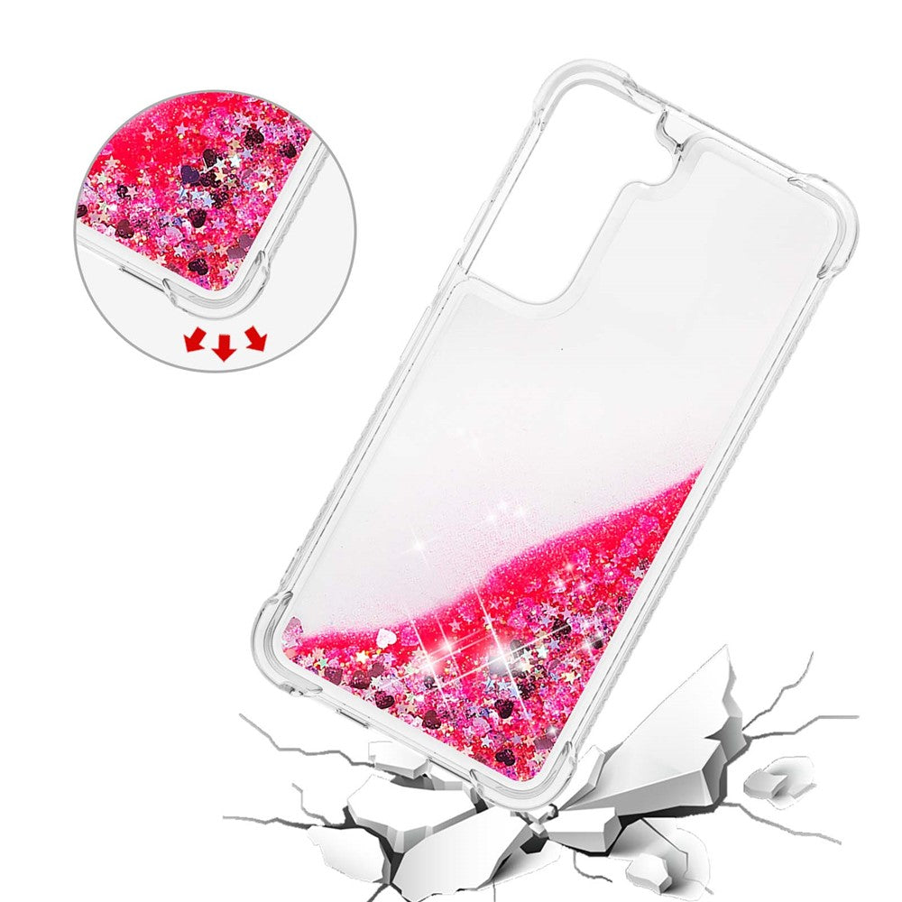 Galaxy S22 5G Glitzer-Hülle – Stoßfest & mit Treibsand