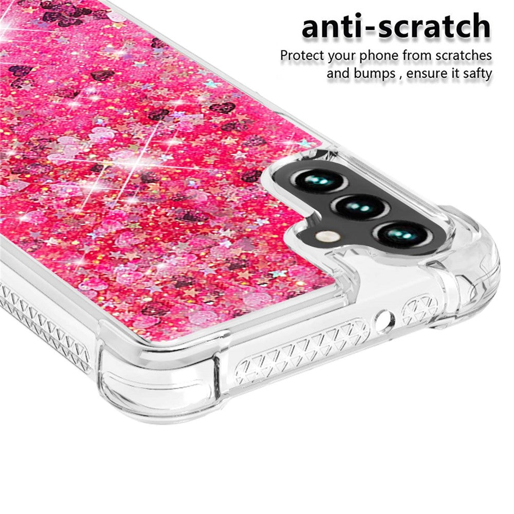 Galaxy A13 5G / A04s 4G Glitzer-Hülle – Stoßfest & mit Treibsand