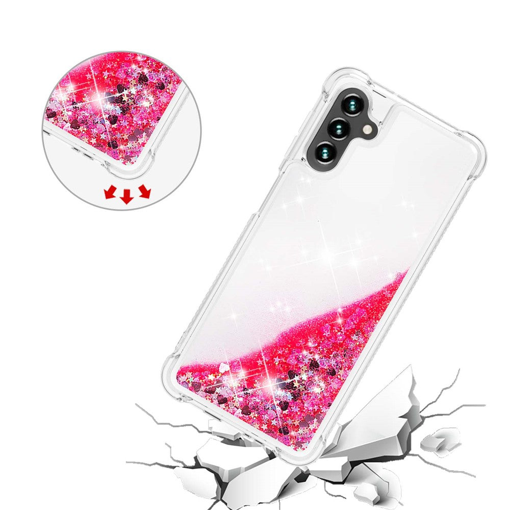 Galaxy A13 5G / A04s 4G Glitzer-Hülle – Stoßfest & mit Treibsand