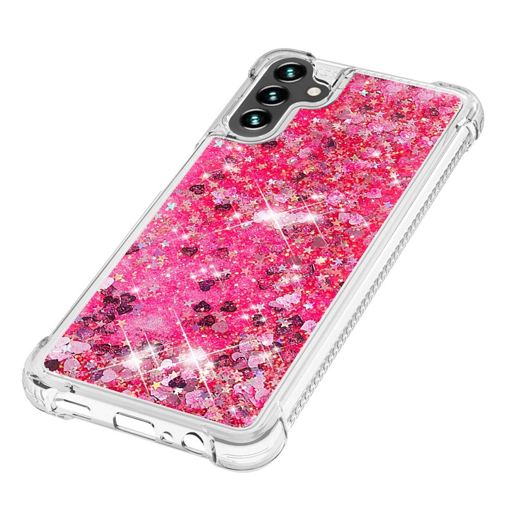 Galaxy A13 5G / A04s 4G Glitzer-Hülle – Stoßfest & mit Treibsand