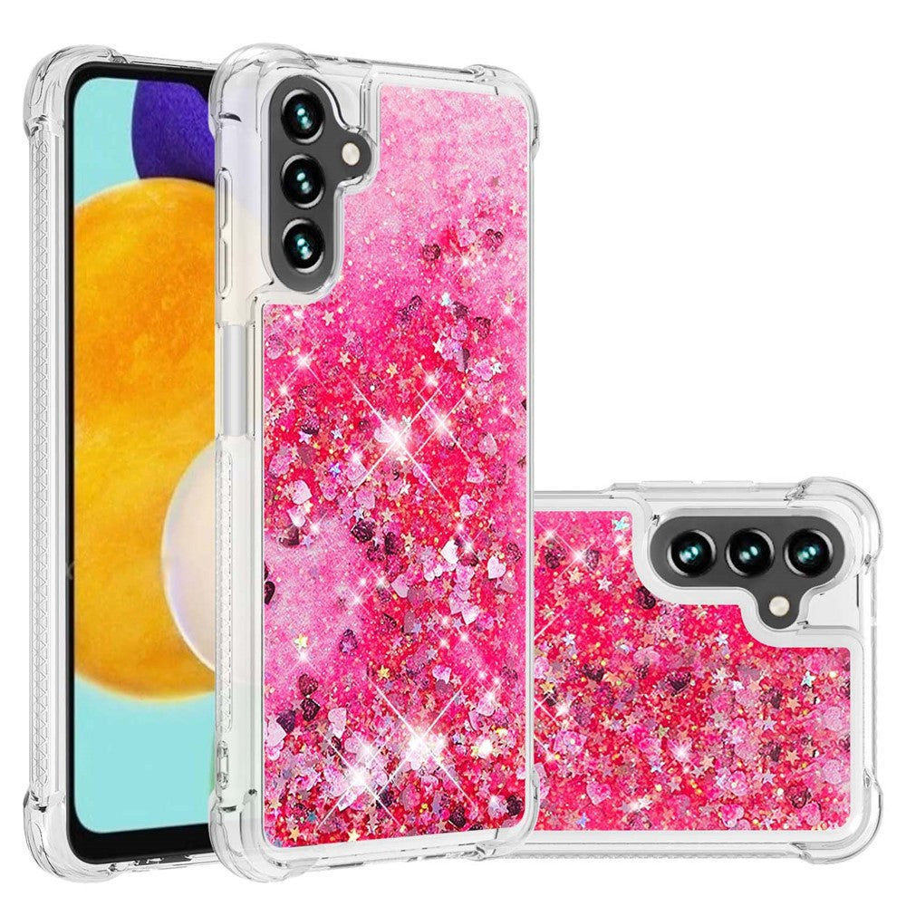 Galaxy A13 5G / A04s 4G Glitzer-Hülle – Stoßfest & mit Treibsand