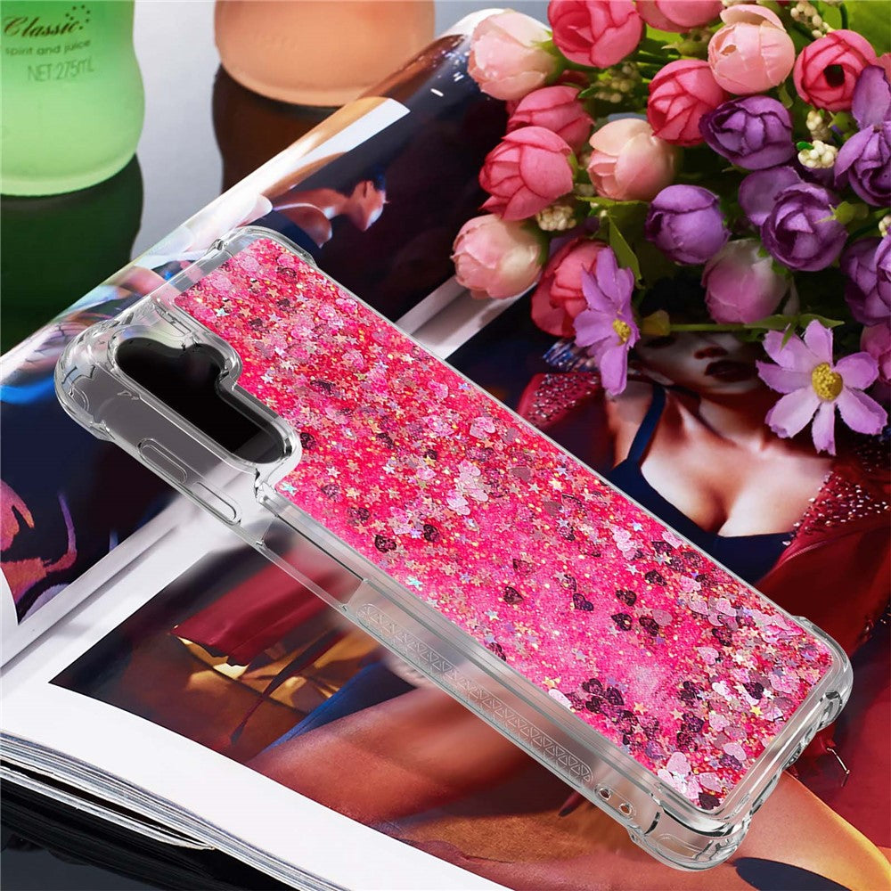 Galaxy A13 5G / A04s 4G Glitzer-Hülle – Stoßfest & mit Treibsand