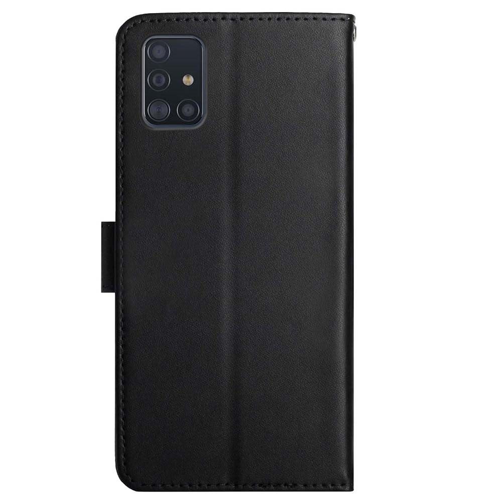 Galaxy A71 4G Echtleder Hülle – Nappa-Textur mit Magnetverschluss & Ständer