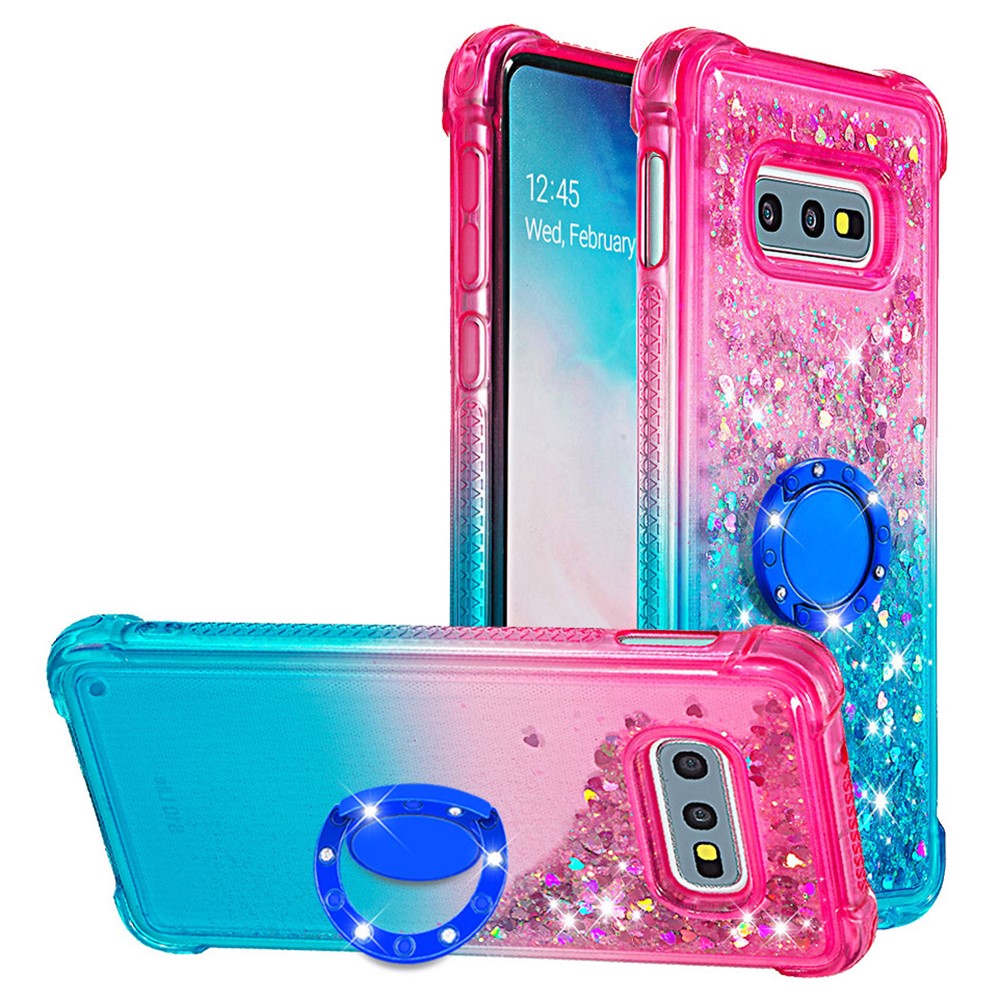 Galaxy S10e Glitter-Hülle – Farbverlauf mit funkelndem Puder