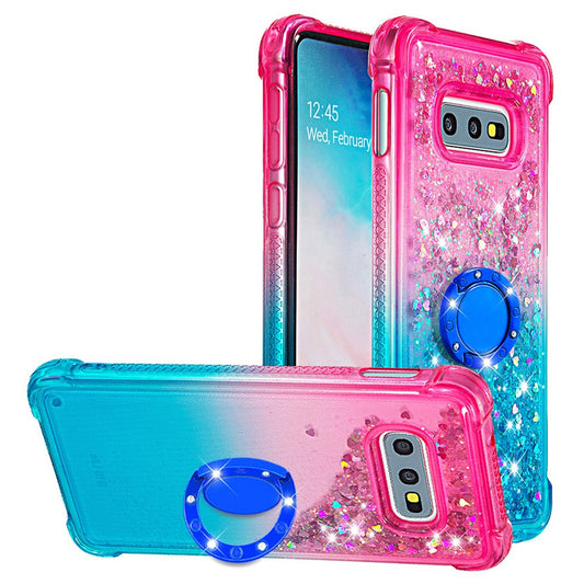 Galaxy S10e Glitter-Hülle – Farbverlauf mit funkelndem Puder
