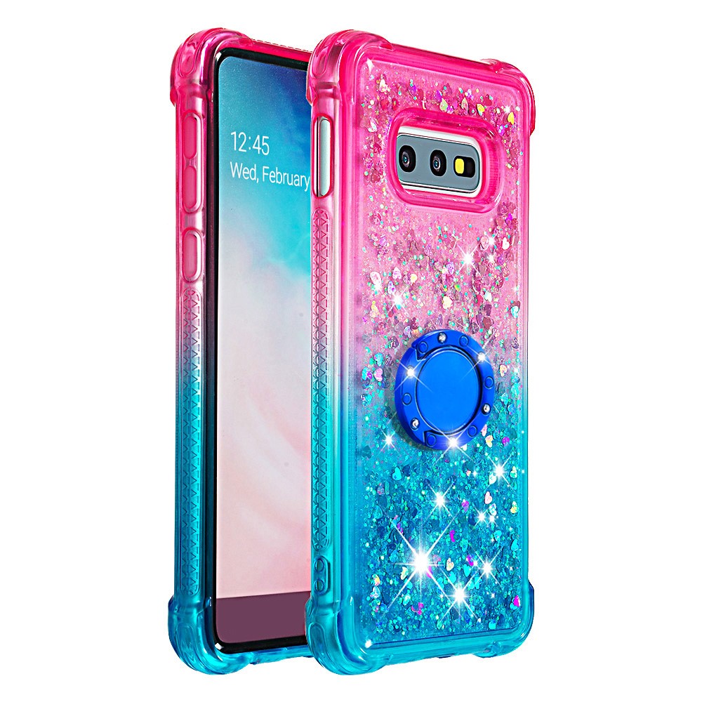 Galaxy S10e Glitter-Hülle – Farbverlauf mit funkelndem Puder