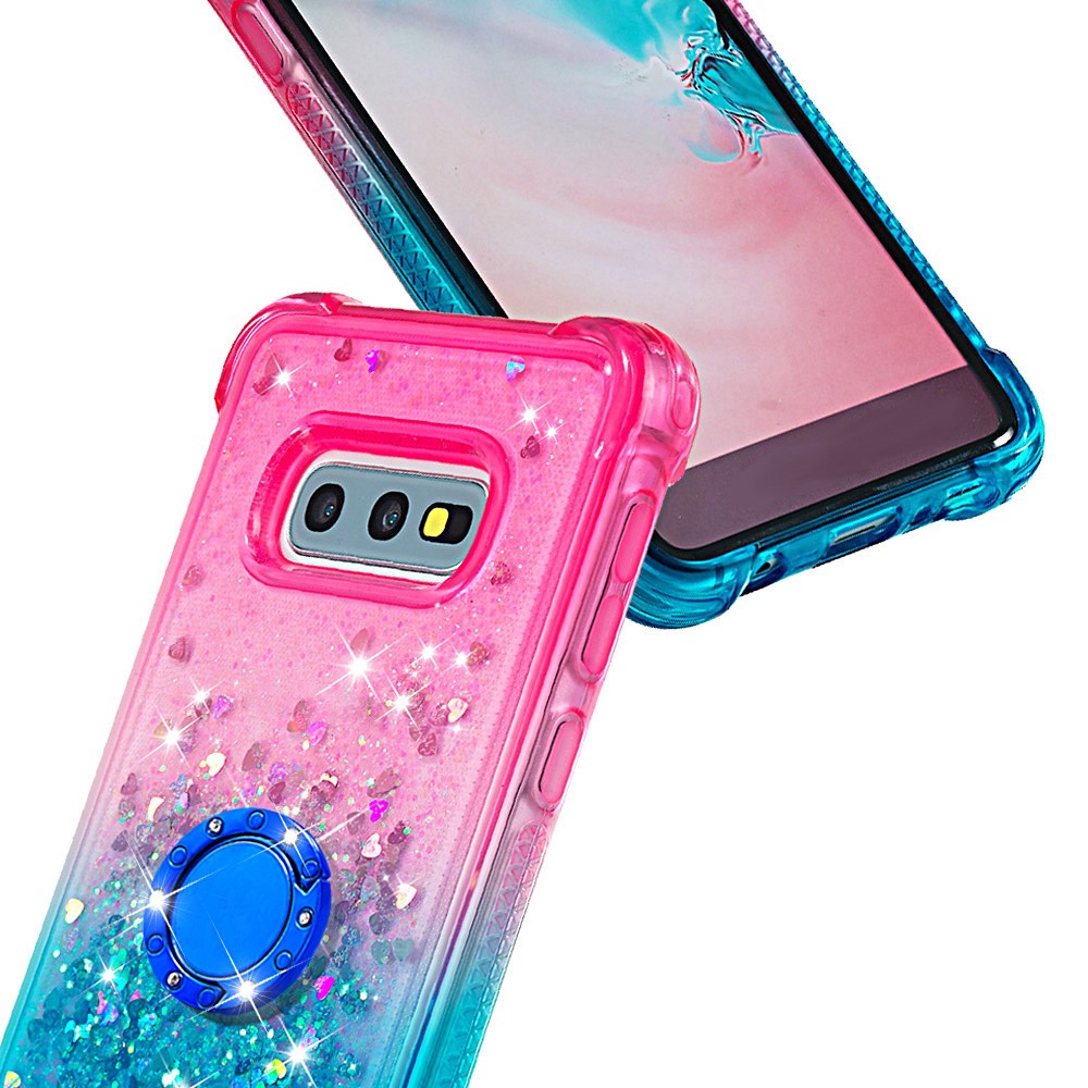 Galaxy S10e Glitter-Hülle – Farbverlauf mit funkelndem Puder